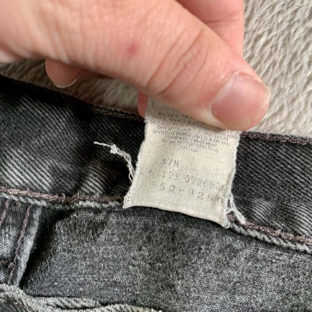 Vintage Levis 550 Jeans Mens 38x29 (Tag 40x30) Gray Medium Wash Relaxed Tapered - Picture 6 of 15